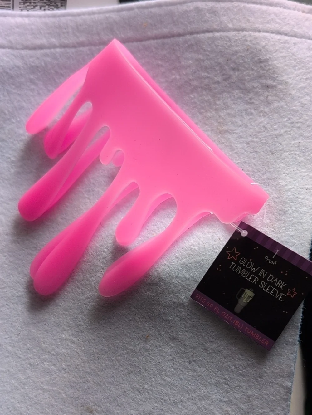 Pink Glow In The Dark Tumbler Slime